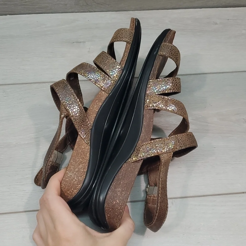 Dansko Women Comfort Leather Sandals shoes sz 38/7.5-8
